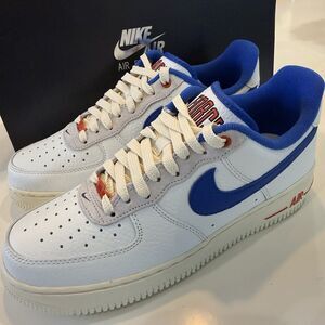 WMNS NIKE AIR FORCE 1 07 LX WHITE-BLUE "COMMAND FORCE" SZ 9 [DR0148-100] NEW W B